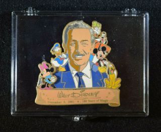 Disneyland Pin 2001 Cast Exclusive Le Walt Disney 100 Years Of Magic