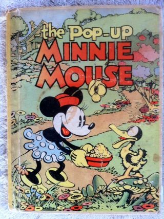 The Pop - Up Minnie Mouse Walt Disney (blue Ribbon) 1933 1st Edition Hardback