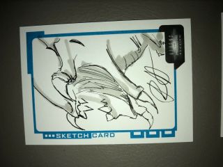 Inkworks Aliens Vs Predator Randi Leeann Sketch Card 22
