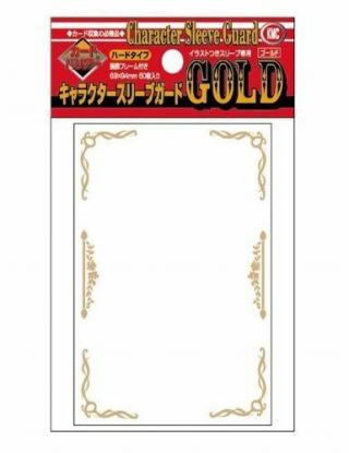 Kmc Card Barrier Character Sleeve Guard Gold Hard Type 94x69mm 60pcs From Japan