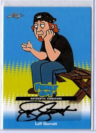 2011 Leaf Family Guy 3/4/5 Leif Garrett Auto Autograph Card Lg1 Rare