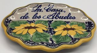 10” X 8” Hanging Pottery “la Casa De Los Abuelos” The House Of The Grandparents
