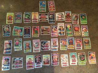 Vintage Topps Garbage Pail Kids Stickers 7th Series Complete 251 - 292