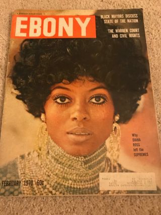Ebony Feb 1970 Why Diana Ross Left The Supremes; Warren Court & Civil Rights Exc