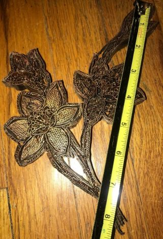 Vintage Copper Batik Stamp Flower  3