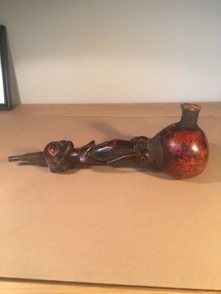 Hand Carved African Pipe - Luba Tribe - Congo
