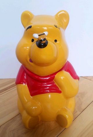 Winnie The Pooh Ceramic Cookie Jar By Treasure Craft Bee On Nose