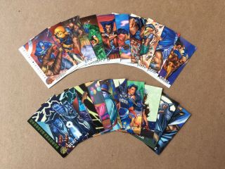1996 Fleer / Marvel X - Men Wolverine Timeline & Haunted Mansion Subsets,  20 Cards