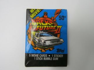 Back To The Future Part Ii 1989 Topps Movie Cards 9 Movie Cards 1 Sticker