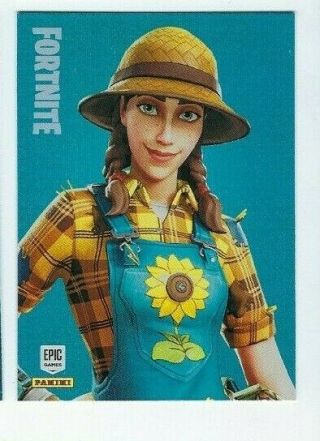 2019 Fortnite By Panini Holofoil 129 Sunflower Uncommon Outfit
