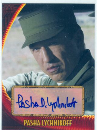 Indiana Jones Kingdom Of The Crystal Skull Autograph Pasha Lychnikoff