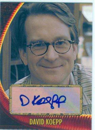 Indiana Jones Kingdom Of The Crystal Skull Autograph David Koepp