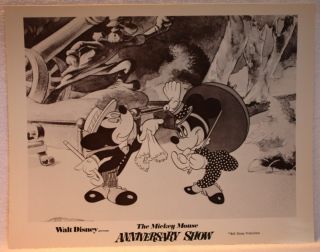 Mickey Mouse Anniversary Show Lobby Card 1968 Disney The Nifty Nineties