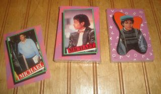 1984 Topps Michael Jackson Series 1 (33) Cards & (33) Sticker Complete Set