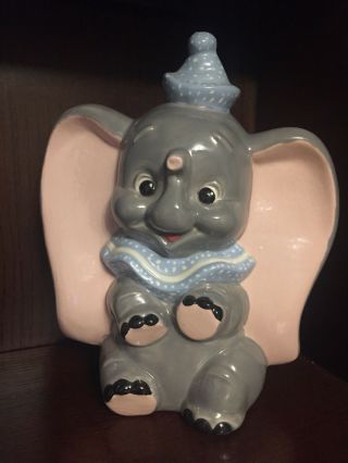 Vintage Walt Disney Prod.  Dumbo The Flying Elephant Large Ceramic Figurine 9”