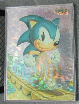 Topps 1993 Sonic The Hedgehog Trading Cards Prism Chase Card No.  3