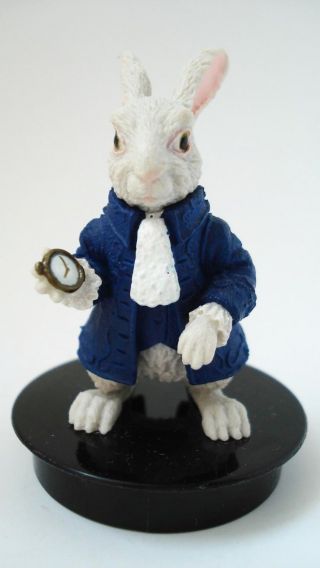 Rare Plastic Rubber Toy Figurine Figure Disney Alice in Wonderland White Rabbit 3