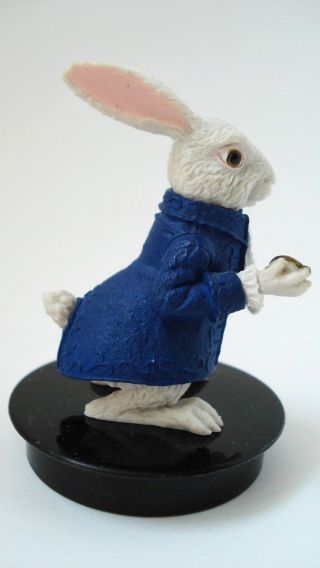 Rare Plastic Rubber Toy Figurine Figure Disney Alice in Wonderland White Rabbit 5
