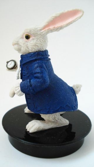 Rare Plastic Rubber Toy Figurine Figure Disney Alice in Wonderland White Rabbit 6