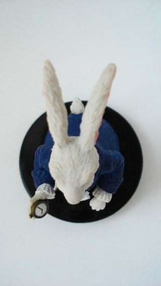 Rare Plastic Rubber Toy Figurine Figure Disney Alice in Wonderland White Rabbit 7