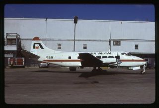 Air Miami De Havilland Dh.  114 N121g 35mm Kodachrome Aircraft Slide