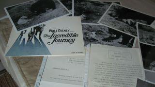 HTF 1960s Disney The Incredible Journey/ Legend of Lobo Promo Memorabilia 2