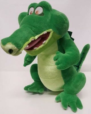 Disney Store Exclusive Tick Tock Crocodile Plush Stuffed Animal Peter Pan Green