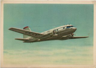 Airline Issue Postcard - Aeroflot Iluyshin Il - 14