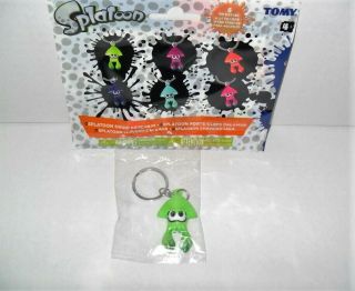 Tomy Splatoon Nintendo Squid Keychain Single Loose Green
