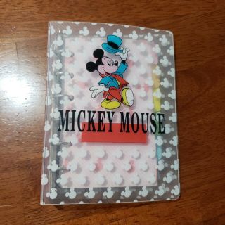 Vintage Disney Address Book Mickey Mouse Small Plastic 1980 - 1990s