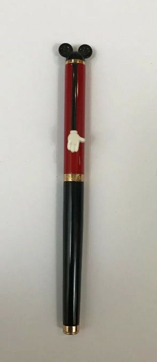 Colibri Vintage Disney Mickey Mouse & Co.  Ball Point Pen Red Black Lacquer