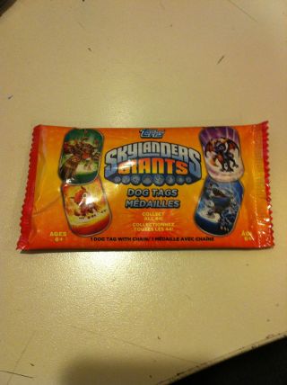 Skylanders Giants Dog Tags From Topps/ Activision 1 Random Pack