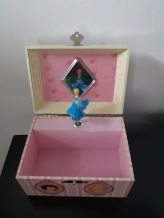 Disney Princess So This Is Love Musical Jewelry Box Cinderella Spins Blue Dress