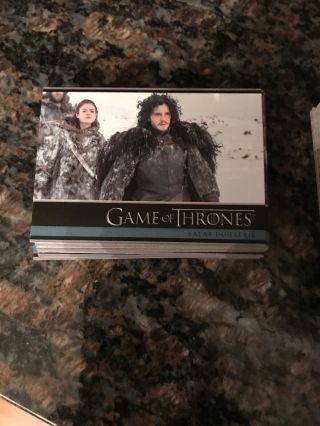 Game Of Thrones Season 3 Three 2014 Complete Base Set Trading Cards 1 - 98