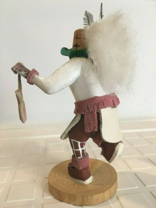 VINTAGE OLD MAN KACHINA DOLL signed by VALINE CHAPO NATIVE AMERICAN DANCING 6