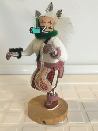 VINTAGE OLD MAN KACHINA DOLL signed by VALINE CHAPO NATIVE AMERICAN DANCING 8
