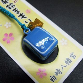 Japanese Omamori Amulet Shirasaki Shrine Academic School Safety Blue Bell