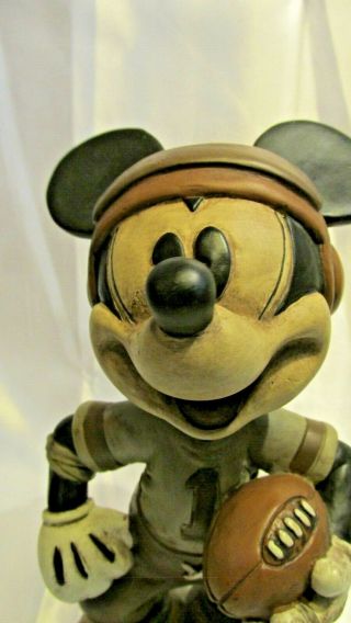 Vintage Mickey Mouse Football Figurine Bobble Head Walt Disney World Collectable 2