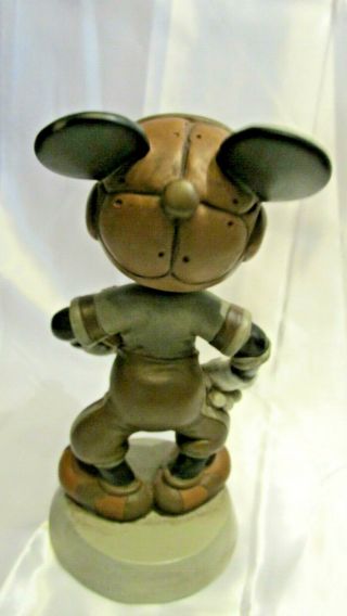 Vintage Mickey Mouse Football Figurine Bobble Head Walt Disney World Collectable 3