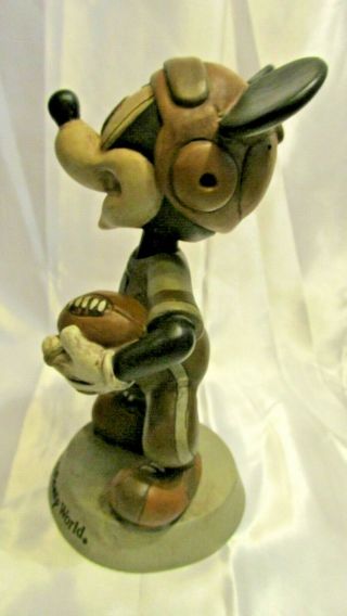 Vintage Mickey Mouse Football Figurine Bobble Head Walt Disney World Collectable 5