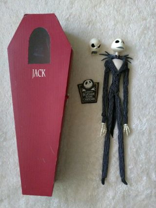 The Nightmare Before Christmas Jack Coffin Doll Collectible Jointed 16 "