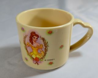 Vintage Disney Belle Beauty and The Beast Dinnerware Plate Bowl Mug 3 Piece Set 3