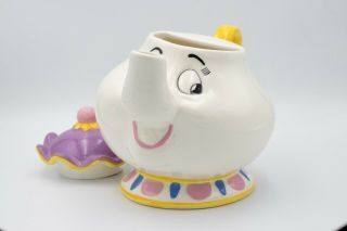 Disney Mrs Potts Teapot Cookie Jar By Treasure Craft - Beauty and the Beast Movie 8