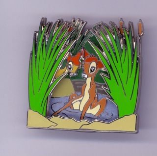 Disney 75th Anniversary Bambi & Faline In Reeds Slider Artist Proof Pin Ap