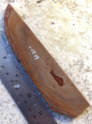 1•18•14 Chocolate Painted Buffalo River Flint Knapping Kiln Heated Knife Preform