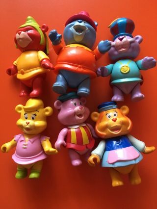 Set Of 6 Fisher - Price Gummi Bear Figures 1985 Disney