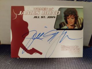 James Bond Women Of James Bond In Motion Jill St.  John Autograph Auto