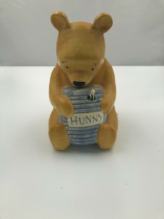 Winnie The Pooh W/ Hunny Pot Disney Classic - Treasure Craft Cookie Jar Mexico