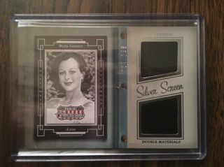 2015 Americana Silver Screen Hedy Lamarr Dual Relic Card 207/299