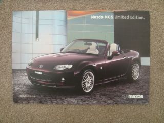 2006 Mazda Mx5 Mx - 5 Miata Limited Edition Bilstein Australia Brochure